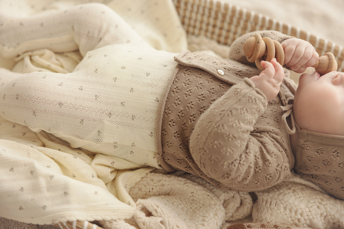 Lilette Knit Pointelle Cardigan