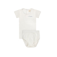 Elys & Co Amore Pointelle Top & Bloomers Set