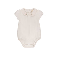 Ely's & Co Embroidered Collar Romper