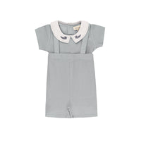 Ely's & Co Embroidered Collar Top & Bloomers Set