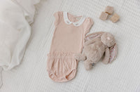 Ely's & Co Embroidered Collar Top & Bloomers Set