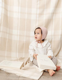 Jacqueline & Jac Flat Knit Bonnet - Blush