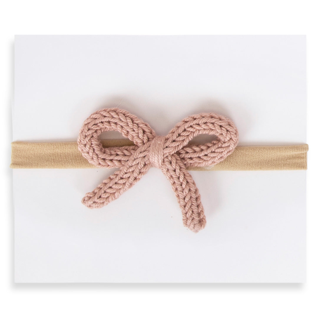 Adora Crochet Mini Headband- Mauve