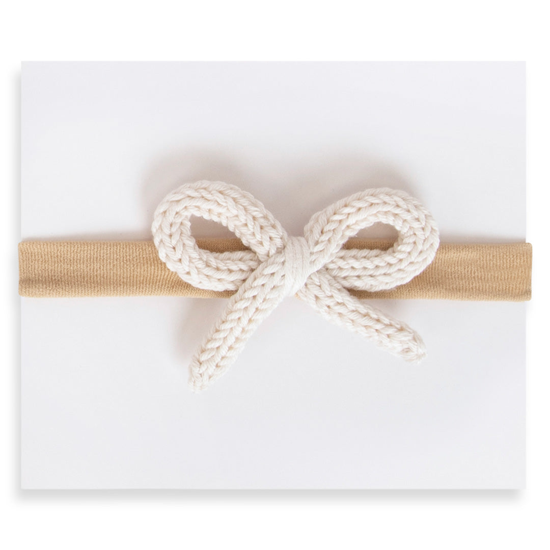 Adora Crochet Mini Headband- Cream