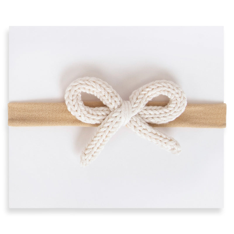 Adora Crochet Mini Headband- Cream