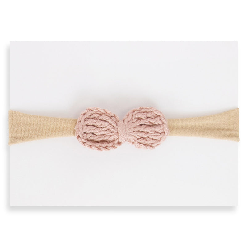 Adora Crochet Petitel Headband- Mauve