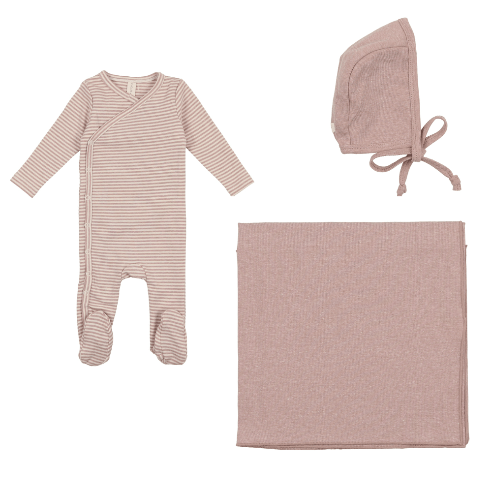 Lilette Heather Stripe Layette Set