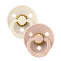 Bibs Colour Two Pack Pacifiers - Ivory/ Blush
