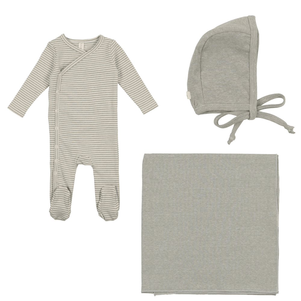 Lilette Heather Stripe Layette Set