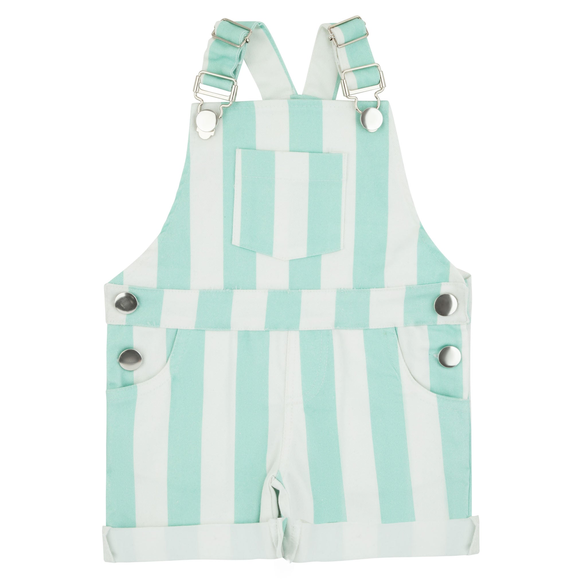 Bondoux Striped Romper- Neon Green
