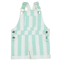 Bondoux Striped Romper- Neon Green