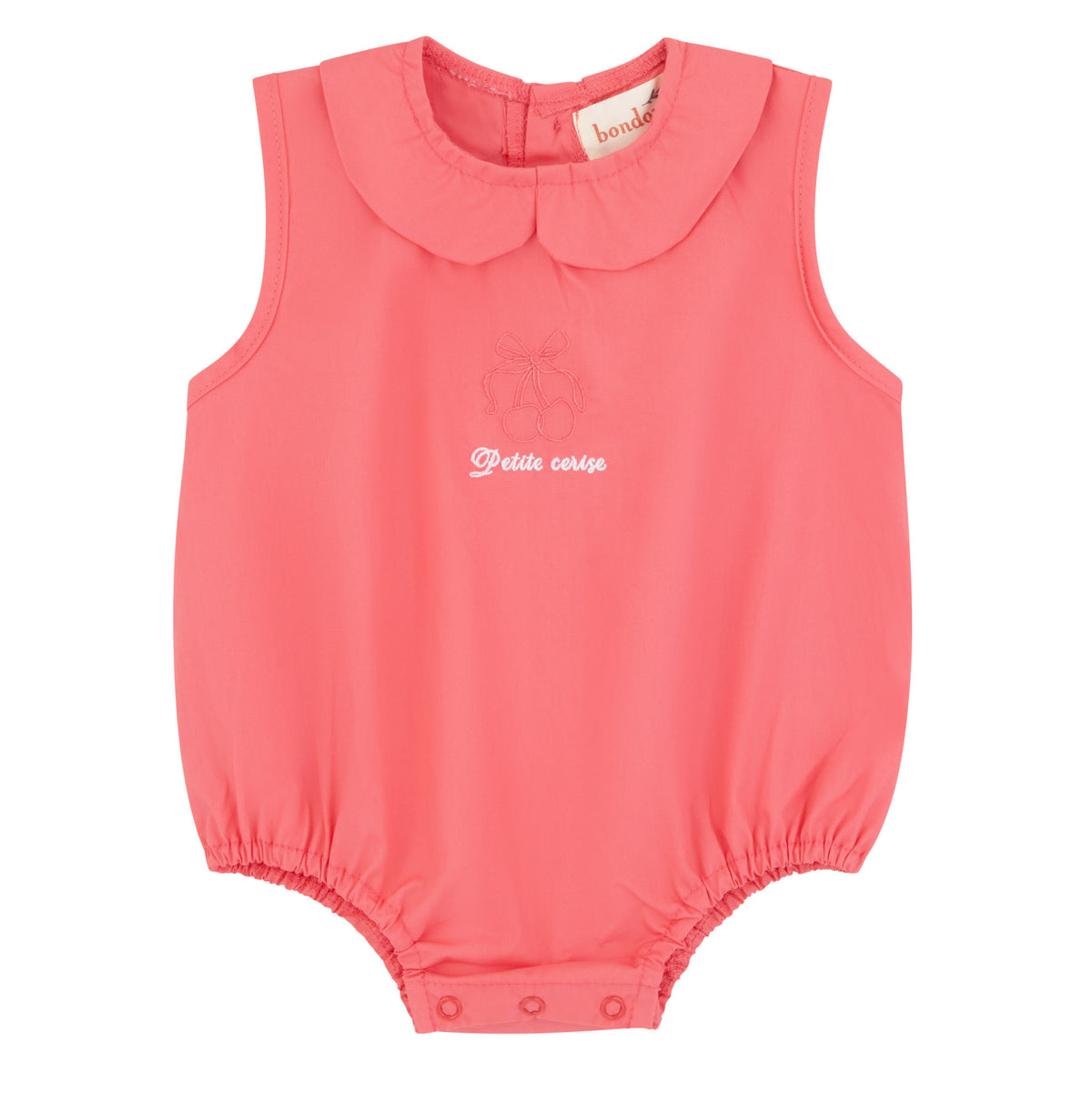 Bondoux Petite Cherise Romper - Coral