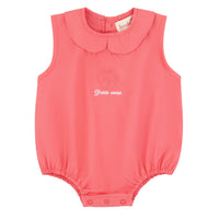 Bondoux Petite Cherise Romper - Coral