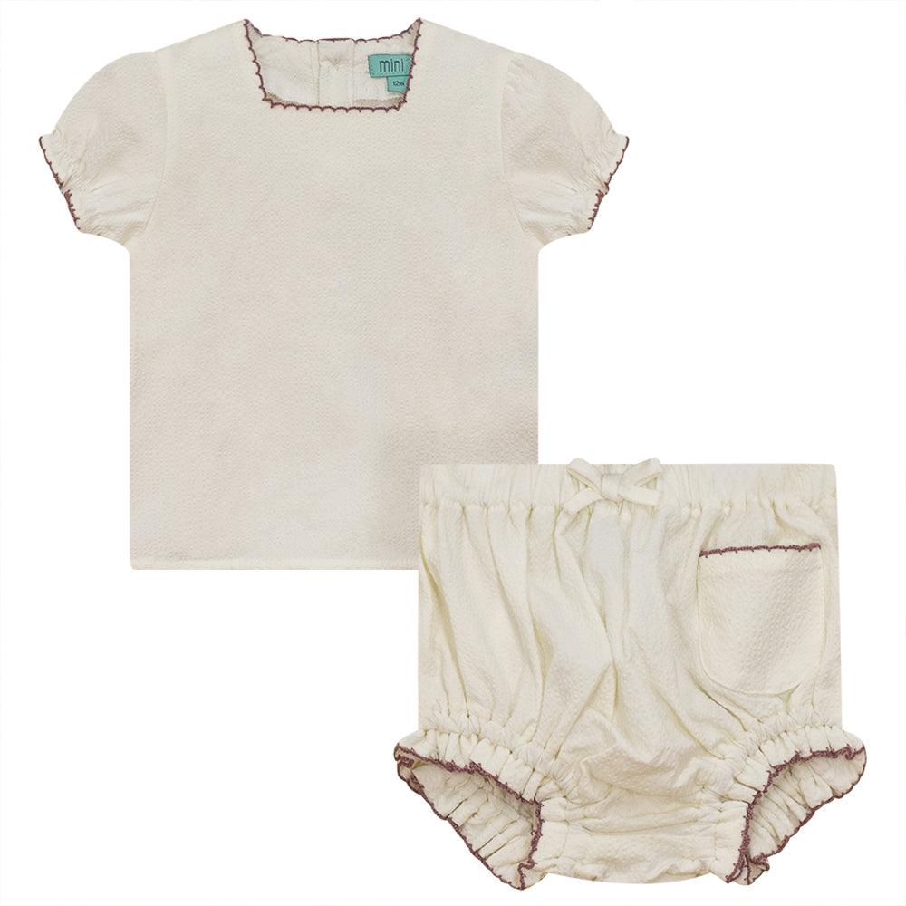 Mini P BG Trimmed Edge Bloomer Set