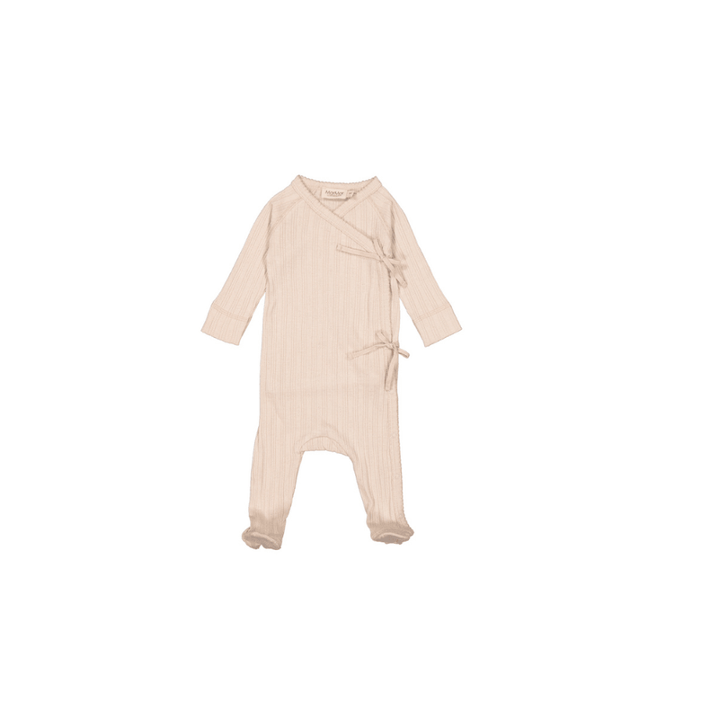 Marmar Modal Pointelle Rib Cream Taupe Footie