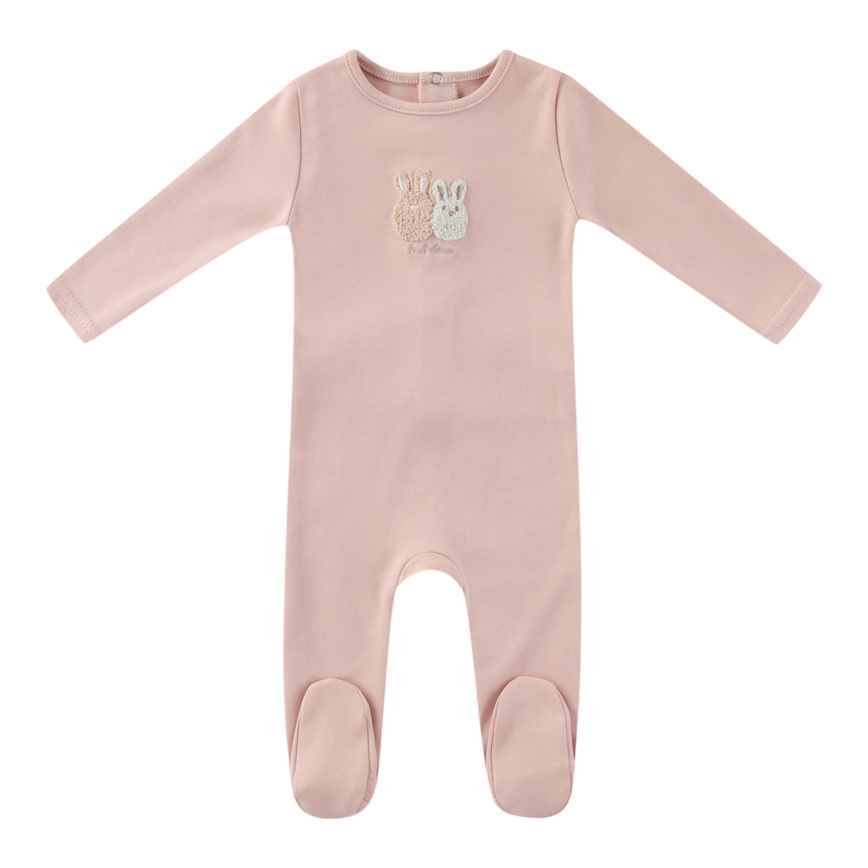 Minilabel Sherpa Bunny Footie - Pink