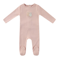 Minilabel Sherpa Bunny Footie - Pink