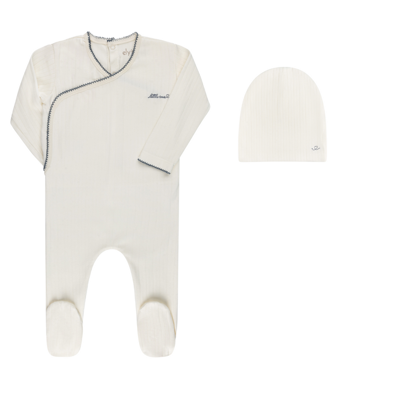 Elys & Co Organic Cotton Little One Footie & Beanie