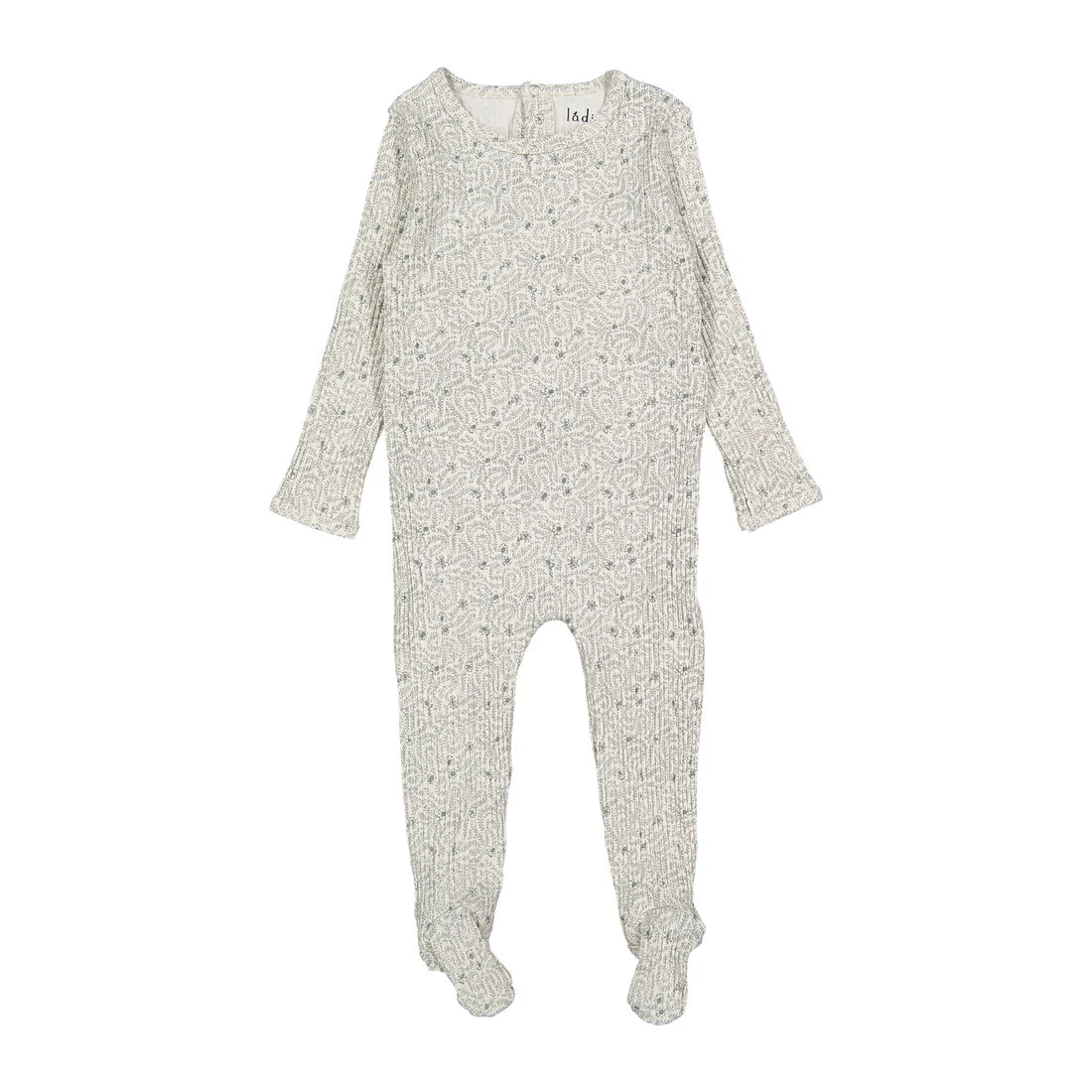 Ladida Teal Liana Print Footie