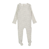 Ladida Teal Liana Print Footie