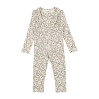 Ladida Circle Floral Print Top & Suspender