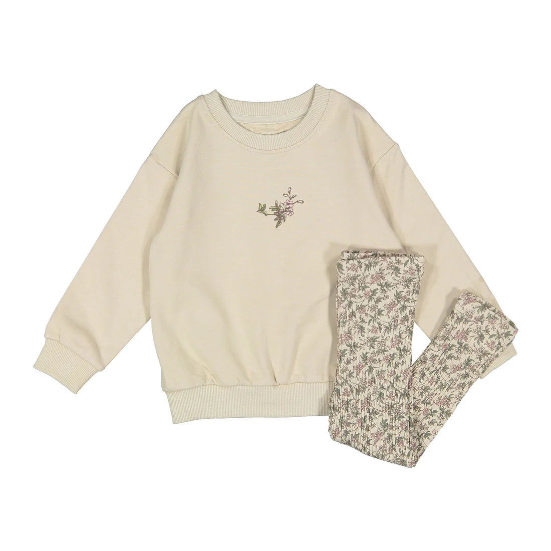 Ladida Mauve Garden Print Sweater & Leggings