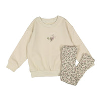 Ladida Mauve Garden Print Sweater & Leggings
