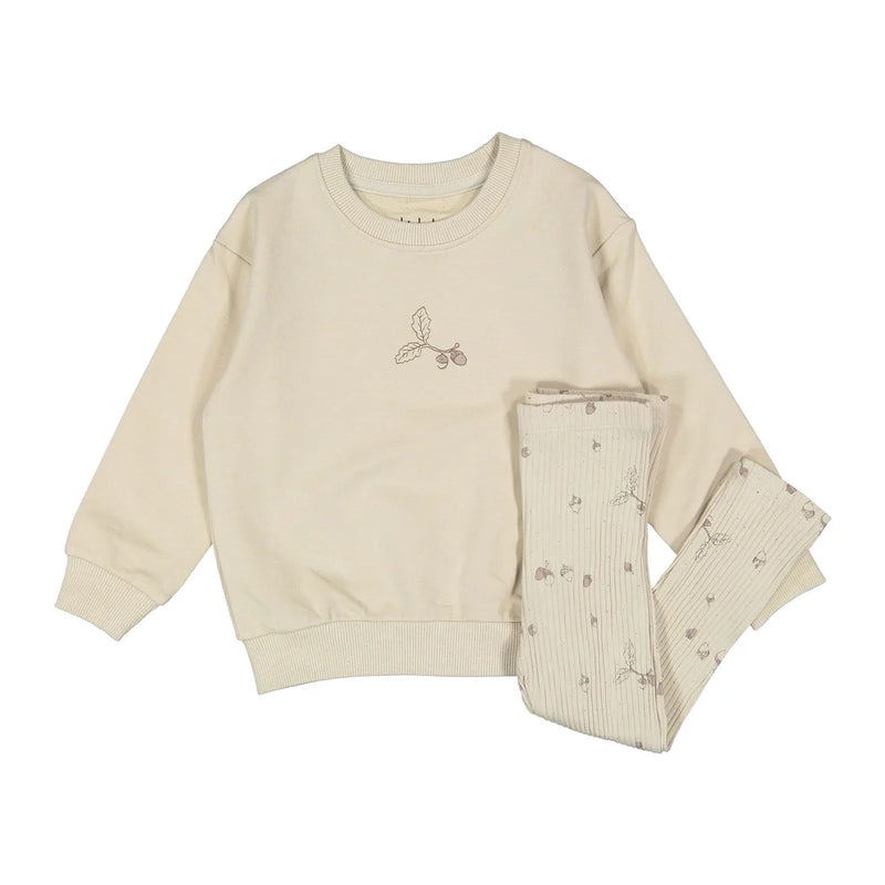 Ladida Acorn Print Sweater & Leggings