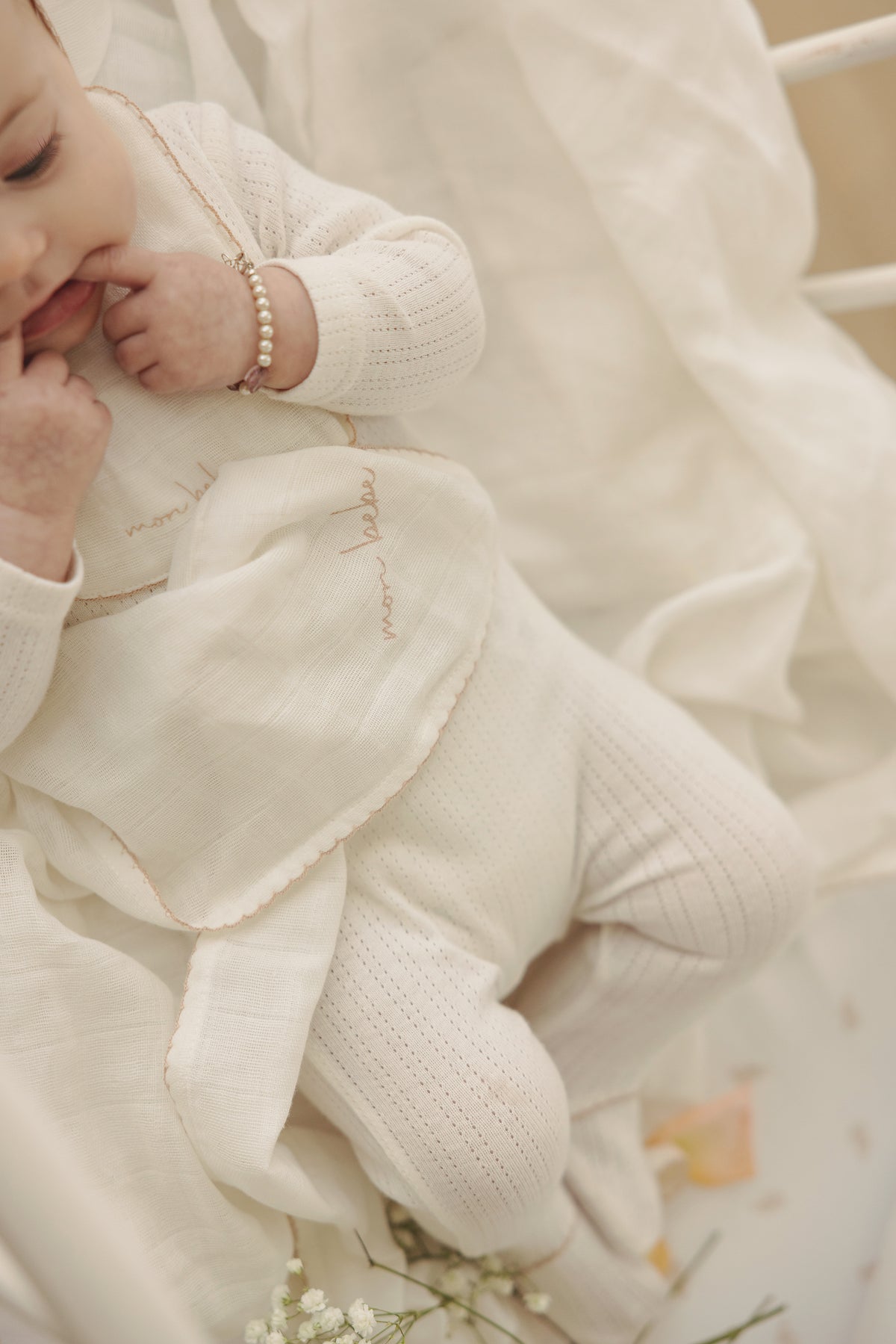 Lilette Edged Collar Layette Set