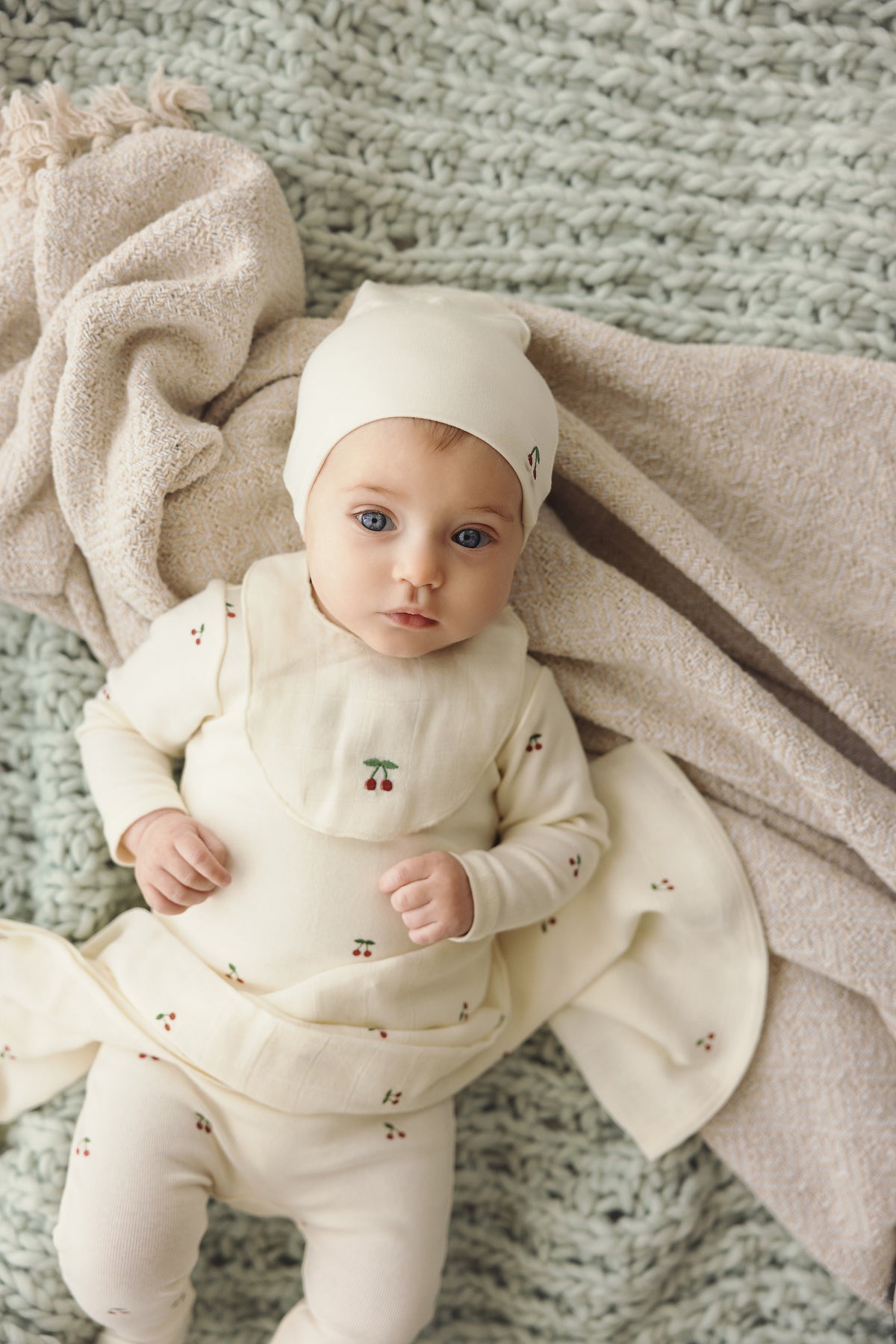 Lilette Scattered Cherry Layette Set