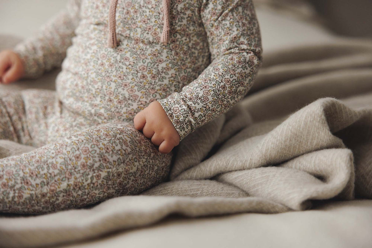 Lilette Sweet Liberty Footie & Cropped Baby Sweatshirt - Pink