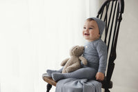 Lilette Striped Bebe Footie & Hat - Off Navy