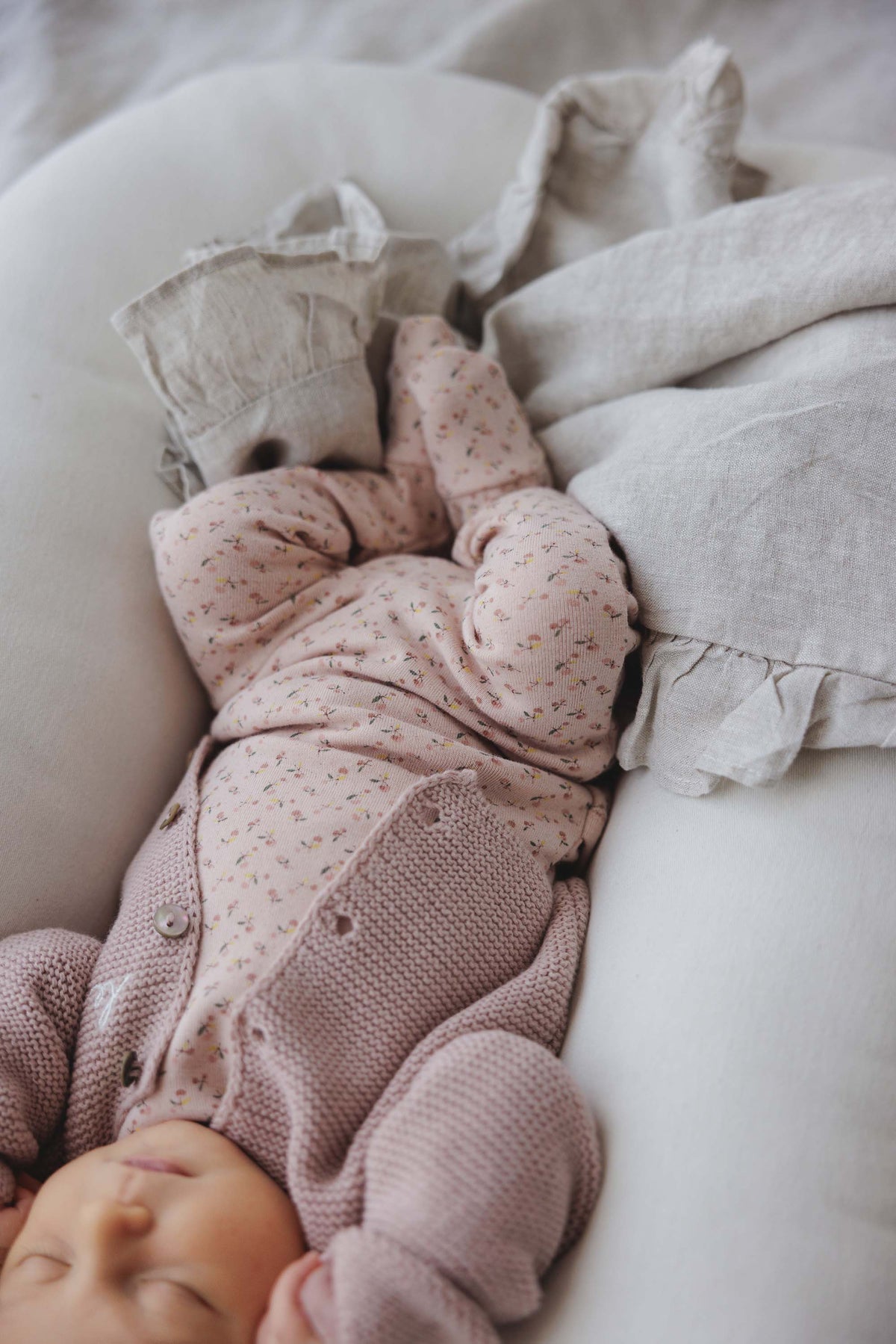 Lilette Cherry Blossom Layette Set - Pale Pink