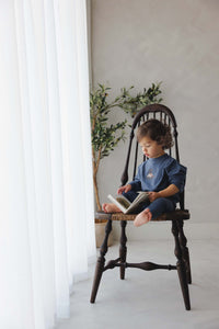 Lilette Sweet Bear Top & Pants - Off Navy