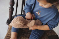 Lilette Sweet Bear Top & Pants - Off Navy