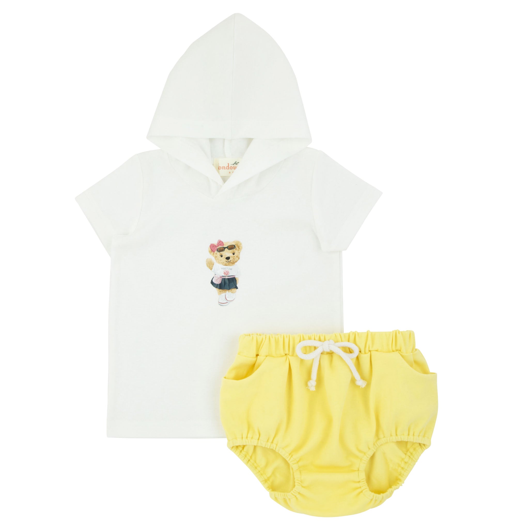 Bondoux Teddy Hoodie & Short Set - Girls