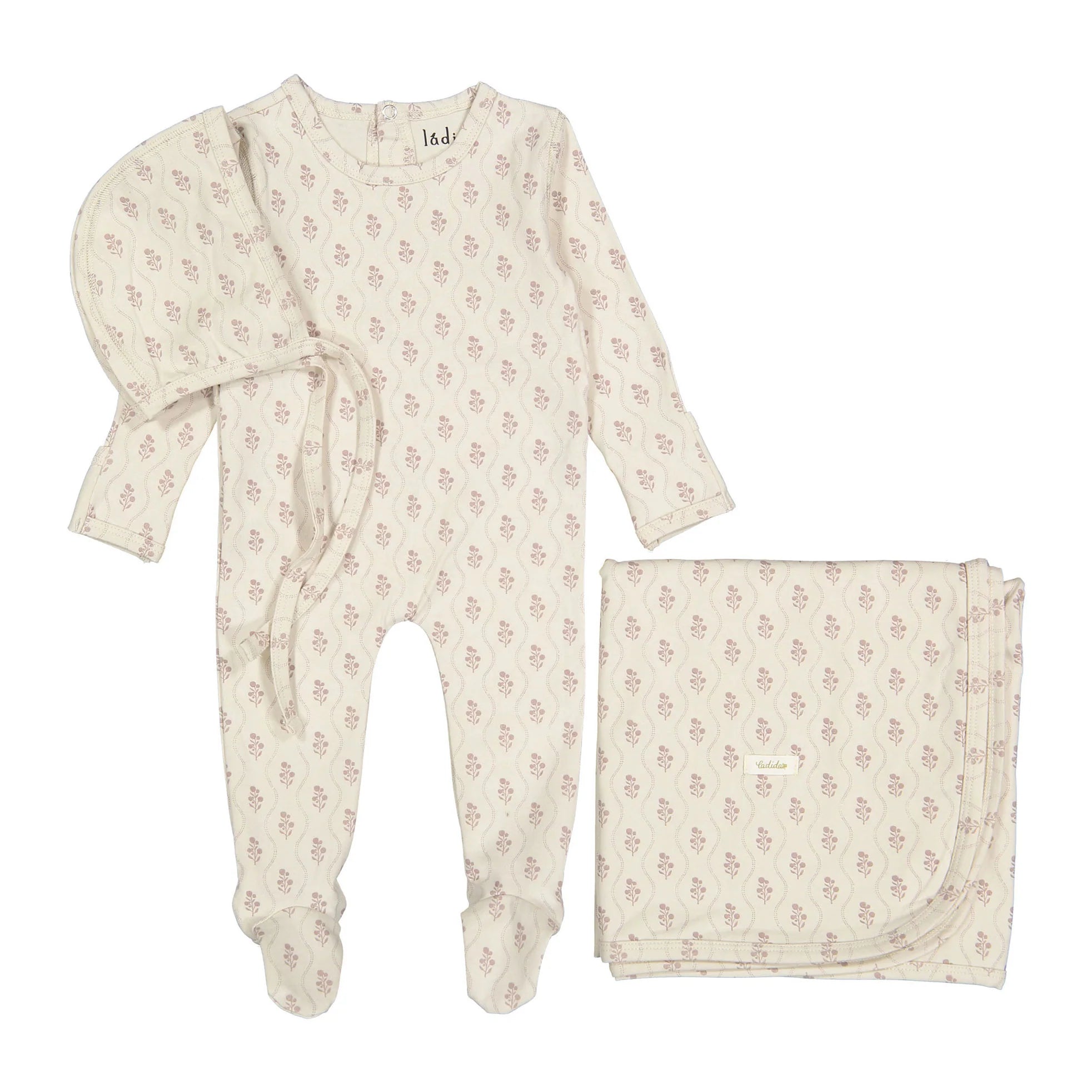 Ladida Pink Tapestry Layette Set