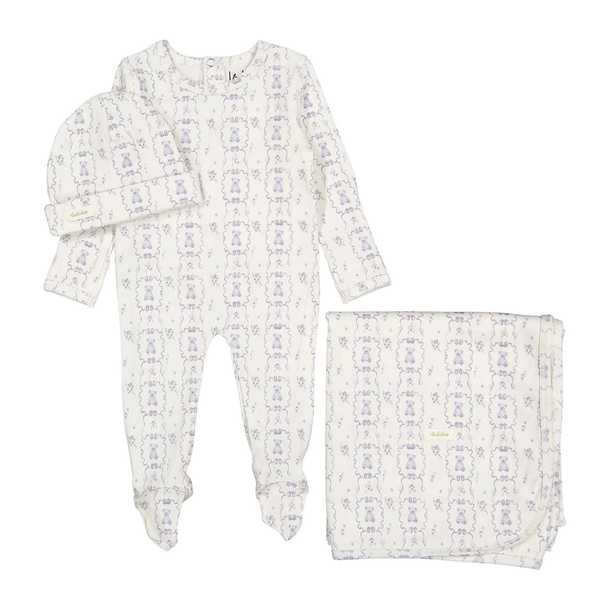 Ladida Blue Teddy Layette Set