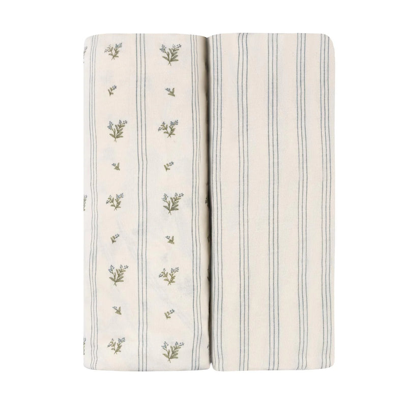 Elys & Co Blue Linear Berry Leaf Sheets