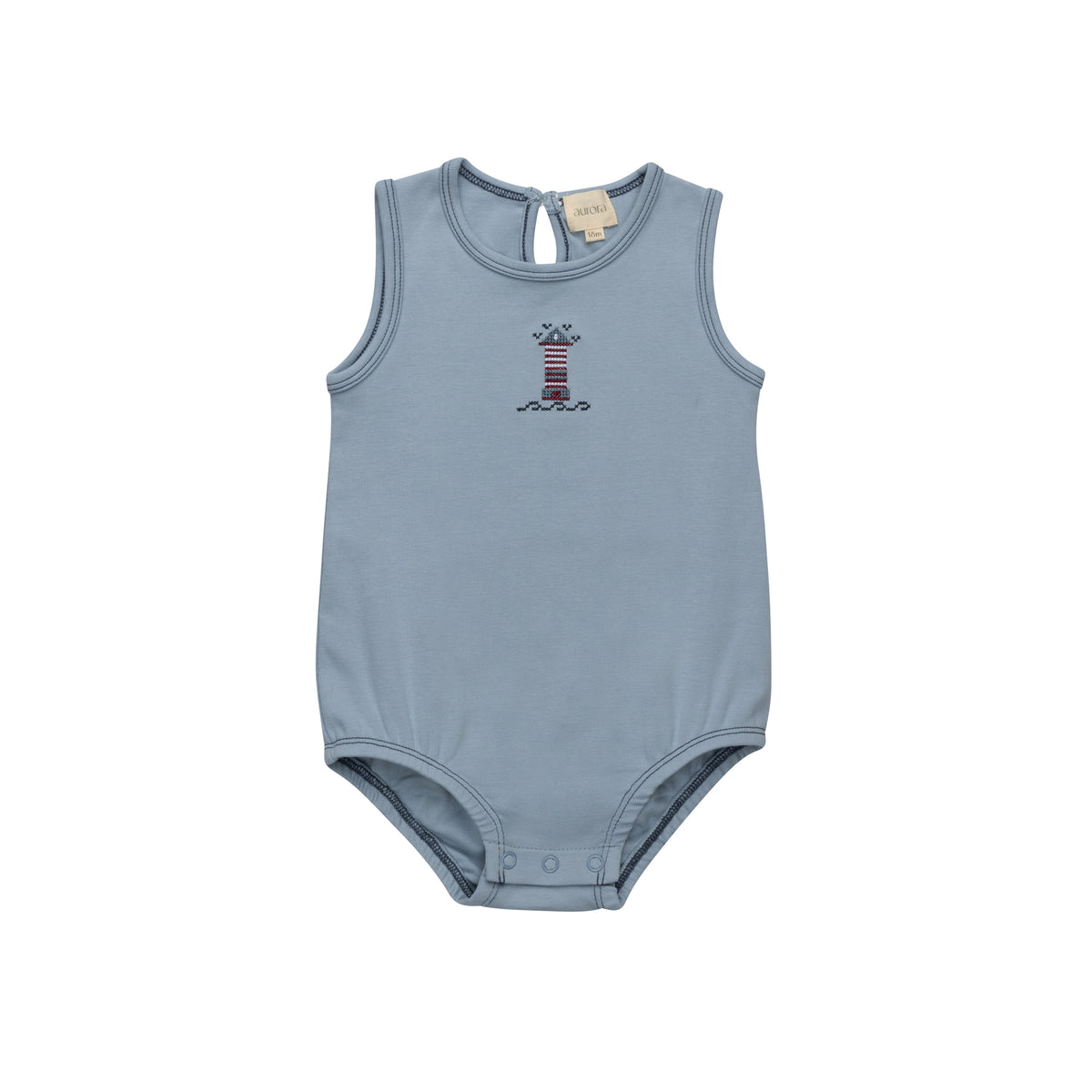 Aurora Crossstitch Lighthouse Romper