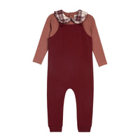 Elys & Co French Terry Scottish Onesie & Overalls - Pink