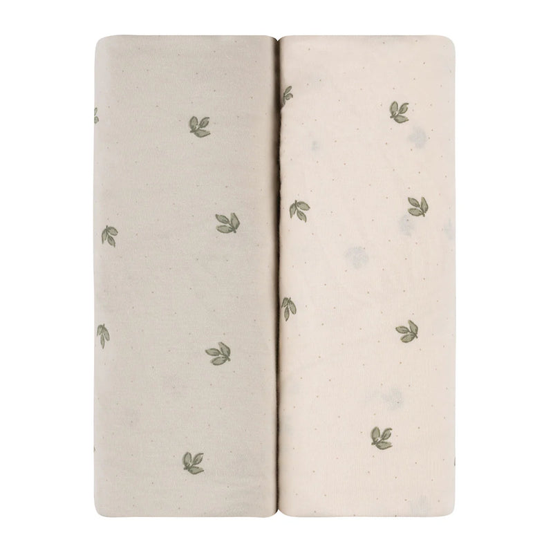 Elys & co Vintage Leaf Cotton Sheets