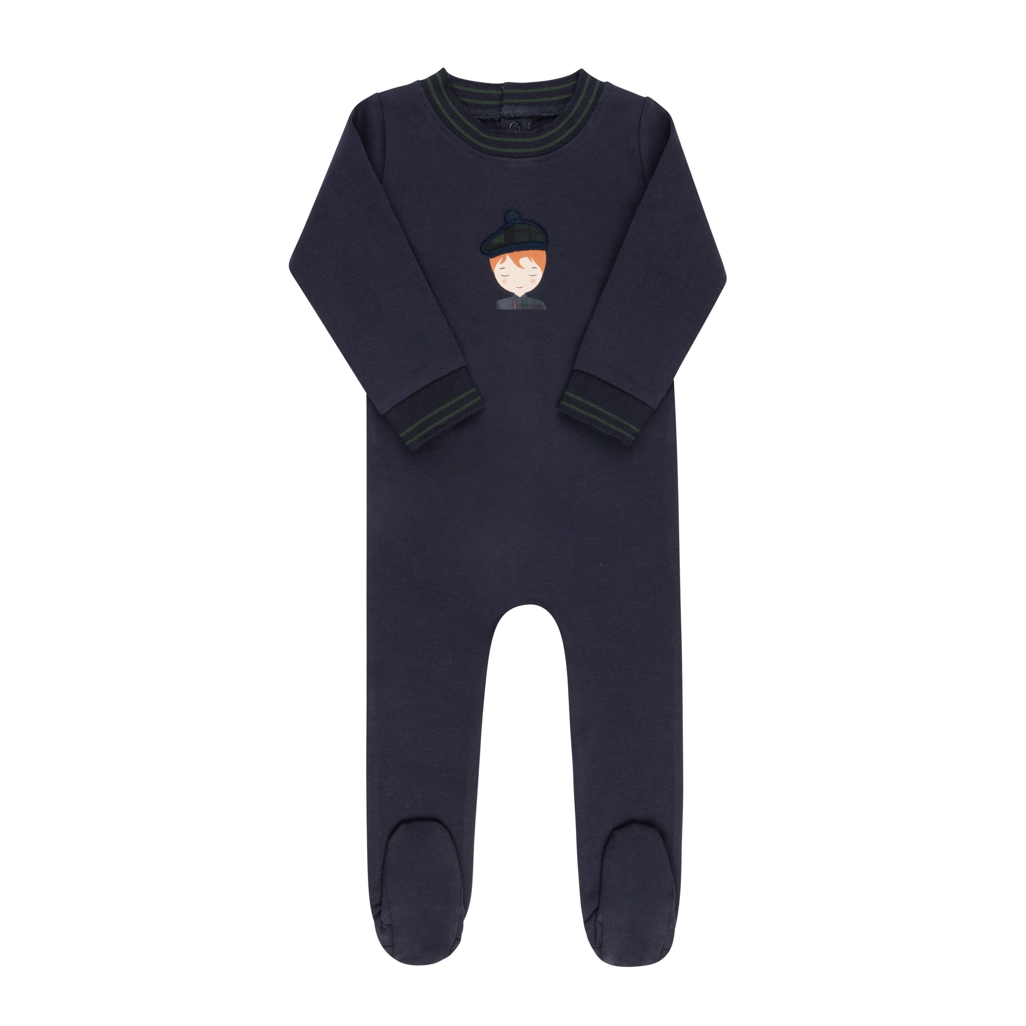 Elys & Co French Terry Scottish Footie - Navy