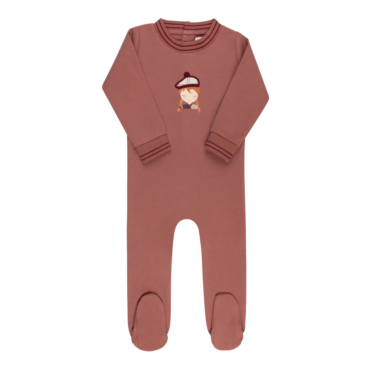Elys & Co French Terry Scottish Footie - Pink