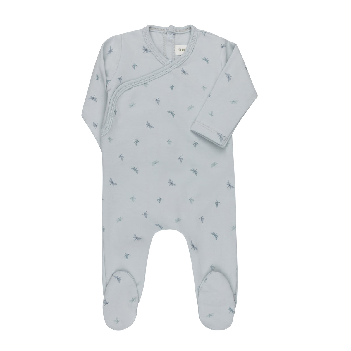 Aurora Butterfly/Dragonfly Footie - Blue