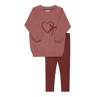 Elys & Co Heart & Star Top & Pants - Pink