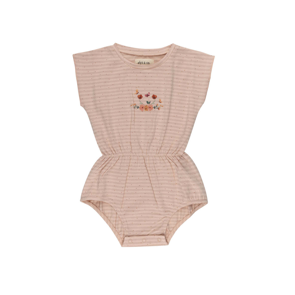 Elys & Co Floral Stripe Romper