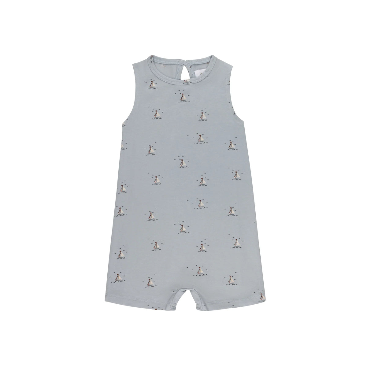 Aurora Nautical Romper - Blue