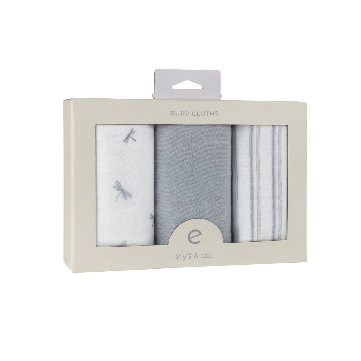 Elys & Co 3 Pack Muslin Burp Cloths - DragonFly