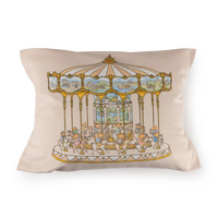 Lil Teddy's Merry Go Cushion - Vanilla Bean